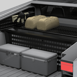 Tesla Cybertruck L-Track Molle Trunk Bed Shelf Level Molle Panels