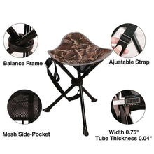 Load image into Gallery viewer, Lightweight Folding Tripod Stools for Hunting and Camping
