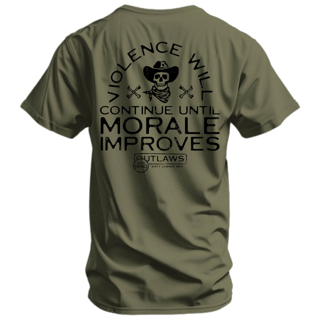 Violence Will Continue Until Morale Improves Men's T-Shirt