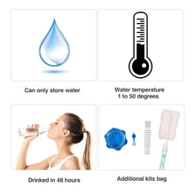 Load image into Gallery viewer, Portable Camping Water Container with Spigot and Wheels