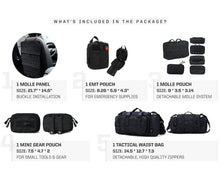 Load image into Gallery viewer, Tactical MOLLE Seat Organizer Full Set