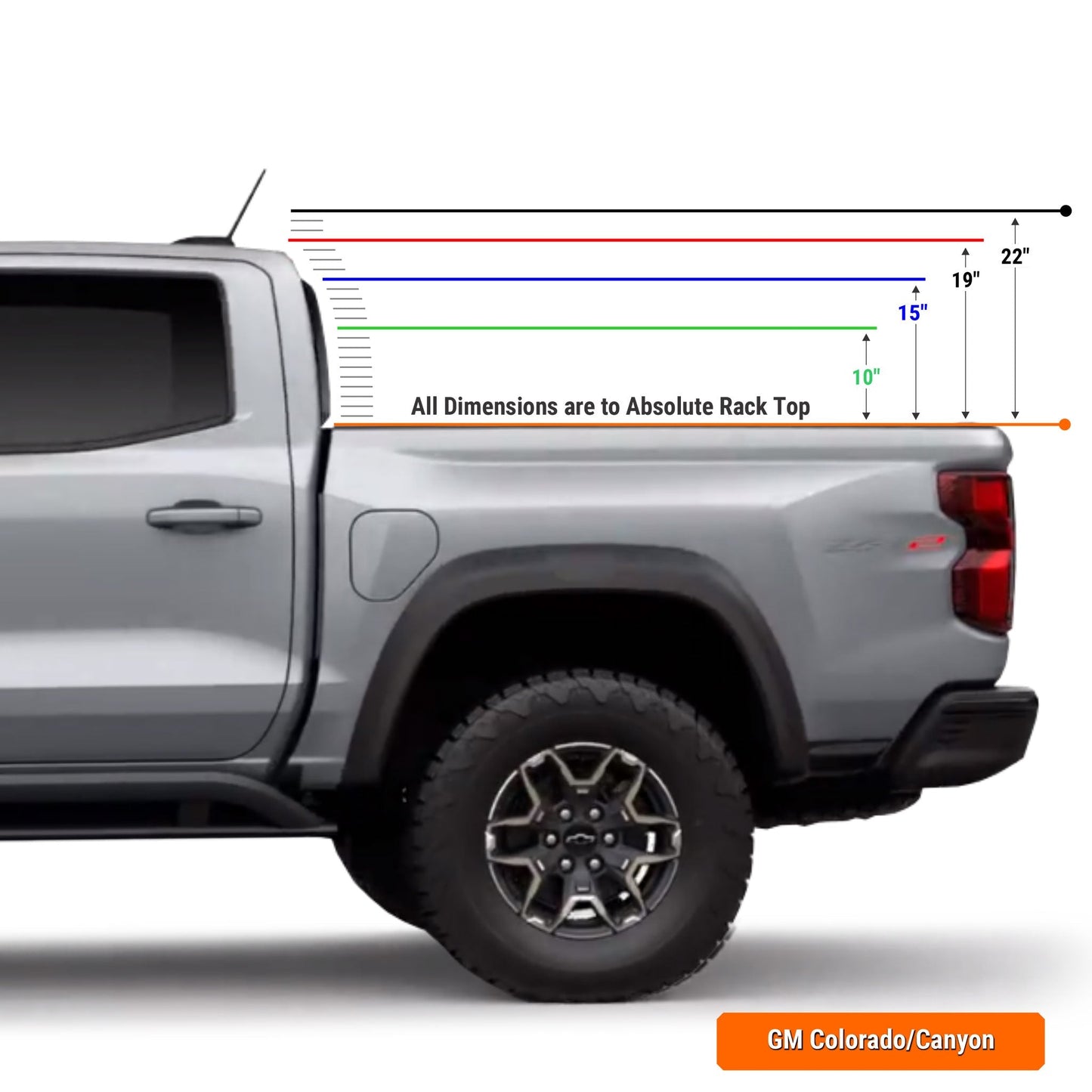 XTR1 Bed Rack for Chevrolet Colorado / GMC Canyon