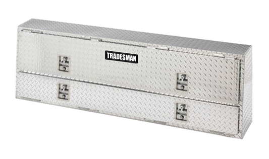 Tradesman Aluminum Professional Rail Top Mount L-Wing Box (72in.) - Brite