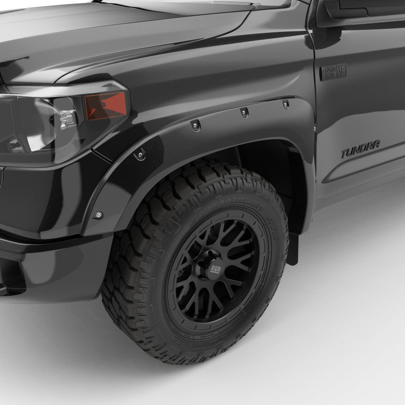 EGR 14+ Toyota Tundra Bolt-On Look Color Match Fender Flares - Set - Black