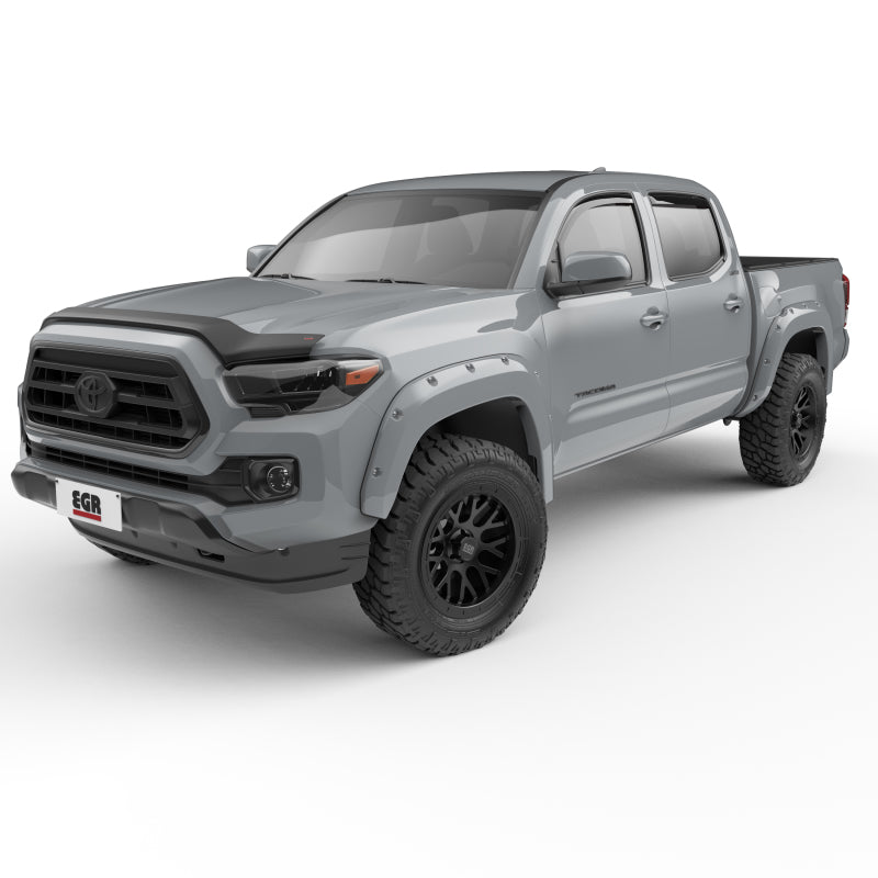 EGR 16+ Toyota Tacoma w/Mudflap Bolt-On Look Color Match Fender Flares - Set - MagneticGray