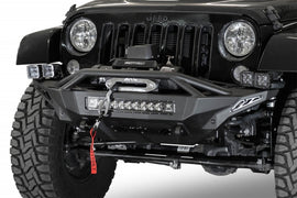 Addictive Desert Designs 07-18 Jeep Wrangler JK Stealth Fighter Front Bumper w/ Winch Mount-Bumpers - Steel-San Diego Overlanding-Addictive Desert Designs