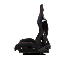 Load image into Gallery viewer, NRG FRP Bucket Seat - Reclinable (Black Cloth w/Red Stiting)