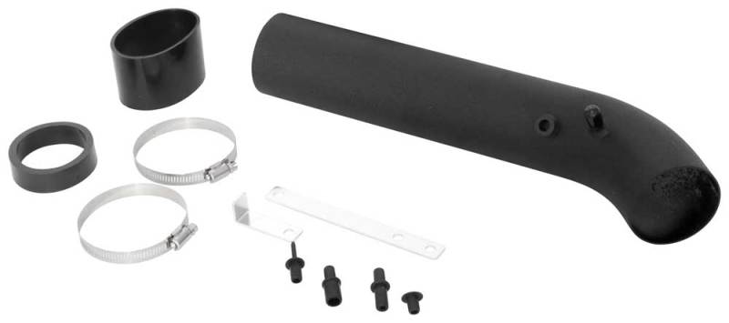 Spectre Universal Intake Tube Kit 3in. - Aluminum - Black