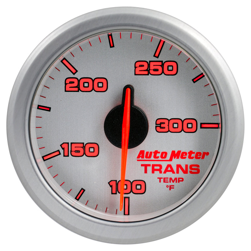 Autometer Airdrive 2-1/6in Trans Temperature Gauge 100-300 Degrees F - Silver