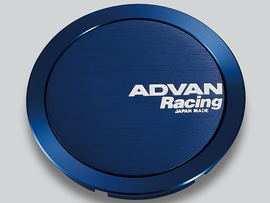 Advan 63mm Full Flat Centercap - Blue Anodized-Wheel Center Caps-San Diego Overlanding-Advan