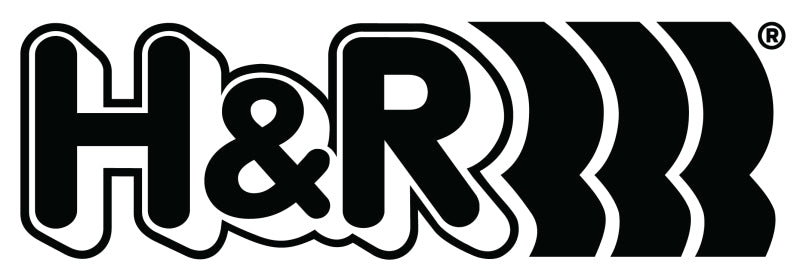 H&R logo displayed prominently, representing quality and performance in automotive components, including race springs.