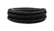 Load image into Gallery viewer, Vibrant -10 AN Two-Tone Black/Blue Nylon Braided Flex Hose (20 foot roll)