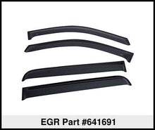 Load image into Gallery viewer, EGR 2019 Chevy 1500 Crew Cab Tape-On Window Visors - Set of 4 Dark Smoke