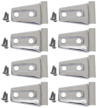 Load image into Gallery viewer, Kentrol 07-18 Jeep Wrangler JK Door Hinge Overlays 8 Pieces 4 Door - Polished Silver