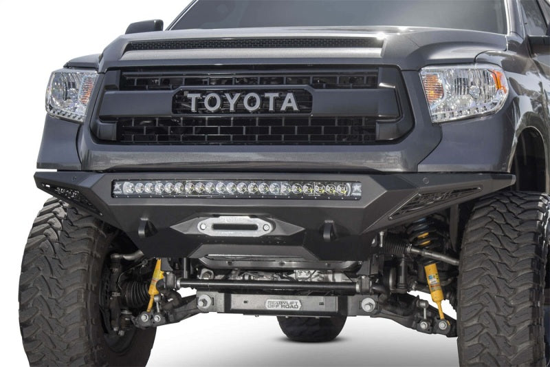 Addictive Desert Designs 2014+ Toyota Tundra Stealth Fighter Front Bumper w/Winch Mount & Sensors-Bumpers - Steel-San Diego Overlanding-Addictive Desert Designs