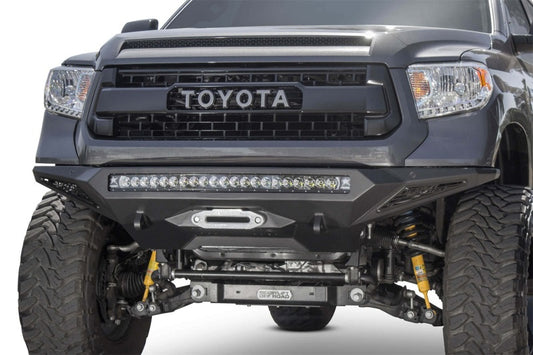 Addictive Desert Designs 2014+ Toyota Tundra Stealth Fighter Front Bumper w/Winch Mount & Sensors-Bumpers - Steel-San Diego Overlanding-Addictive Desert Designs