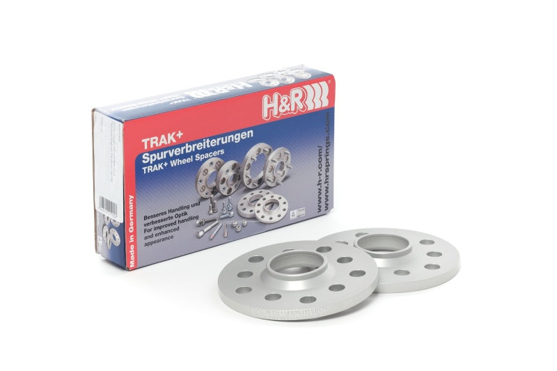 H&R Trak+ 30mm DRM Wheel Adaptor Bolt 6/135 Center Bore 87.1 Stud Thread 12x1.75 with packaging showcasing the product features. Ideal for improving vehicle stance and handling.