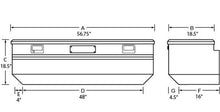 Load image into Gallery viewer, Tradesman Aluminum Flush Mount Truck Tool Box (56in.) - Brite