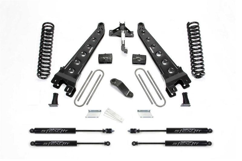 Fabtech 19-20 Ford F450/F550 4WD Diesel 6in Rad Arm Sys w/Coils & Stealth