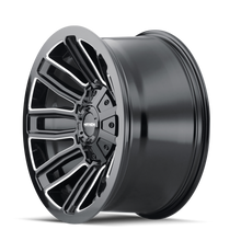 Load image into Gallery viewer, Mayhem 8108 Decoy 20x9 / 6x135 BP / 11mm Offset / 106mm Hub Black w/ Milled Spokes Wheel