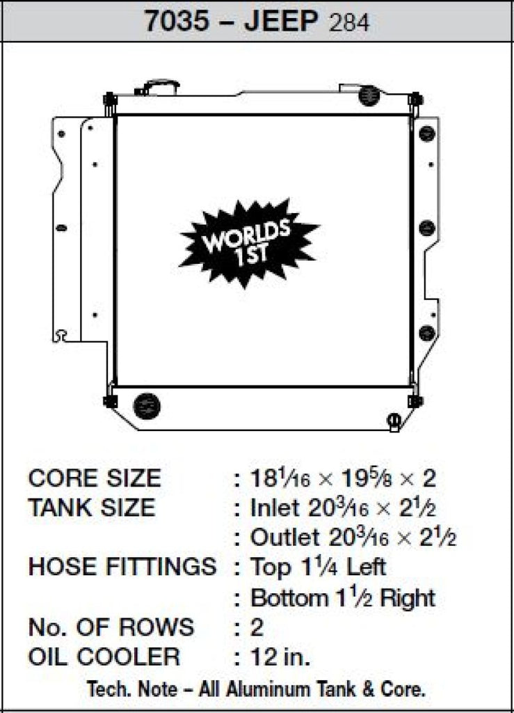 CSF 05-06 Jeep Wrangler Radiator