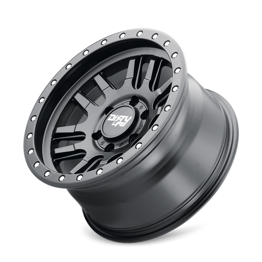 Dirty Life 9309 Canyon Pro 17x9/5x127 BP/-12mm Offset/71.5mm Hub Matte Black Wheel - Not Beadlock
