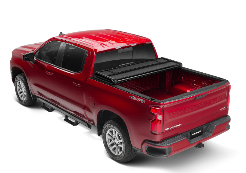 Lund 14-17 Toyota Tundra Fleetside (6.5ft. Bed) Hard Fold Tonneau Cover - Black