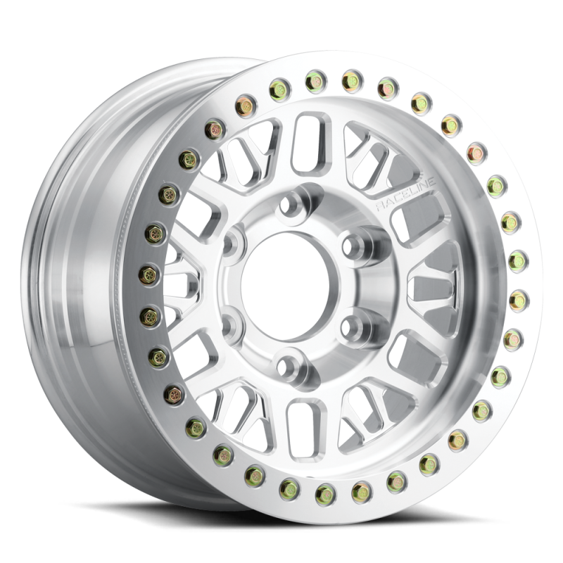 Raceline RT951F Ryno 17x9in / 8x165.1 BP / -12mm Offset / 130.81mm Bore - Machined Beadlock Wheel