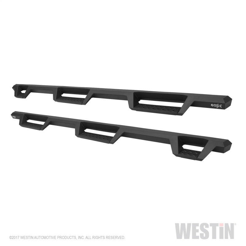 Westin 10-18 Dodge Ram Crew Cab 5ft & 6ft Bed HDX Drop Wheel-To-Wheel Nerf Step Bars - Text. Blk
