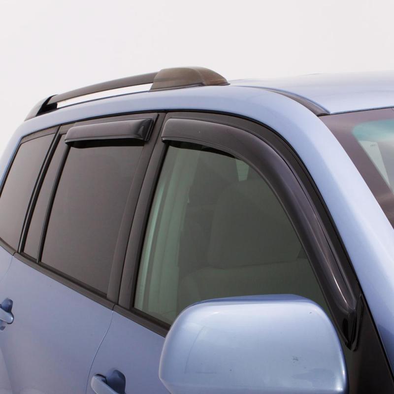 AVS 07-18 Toyota Tundra Crewmax Ventvisor Outside Mount Window Deflectors 4pc - Smoke