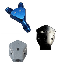 Load image into Gallery viewer, Fragola Y-Fitting -12AN Male Inlet x -10AN Male Outlets Black