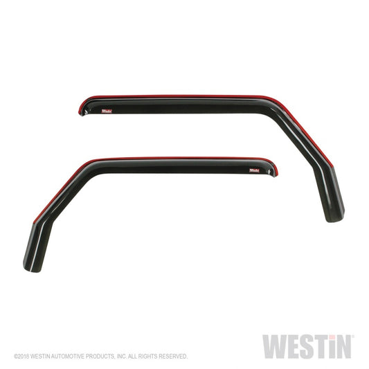 Westin 2018-2019 Jeep Wrangler JL In-Channel Wind Deflector 2pc - Smoke