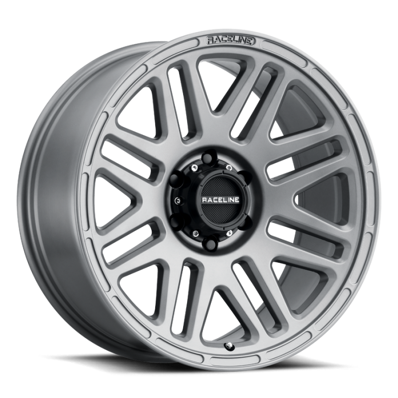 Raceline 944GS Outlander 17x8.5in / 5x139.7 BP / 18mm Offset / 106.5mm Bore - Greystone Wheel