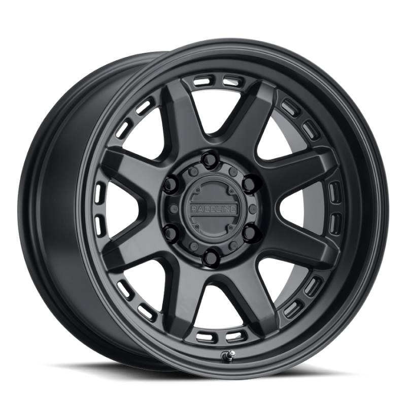 Raceline 947B Scout 17x9in / 8x170 BP / -12mm Offset / 125.2mm Bore - Satin Black Wheel