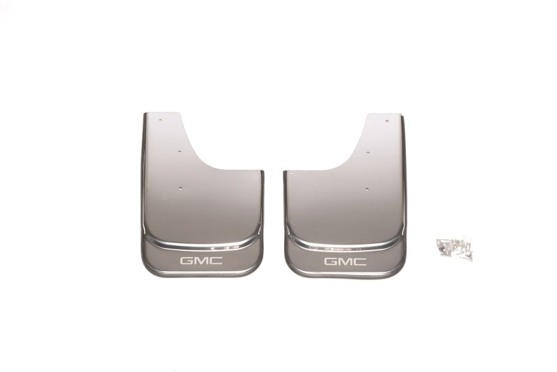 Putco Universal MudFlaps w/ GMC Logo Etching - Set of 2 - (14.60in x 11.5in)