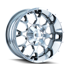 Load image into Gallery viewer, Mayhem 8015 Warrior 20x9 / 8x180 BP / 0mm Offset / 124.1mm Hub Chrome Wheel