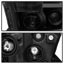 Load image into Gallery viewer, xTune Toyota Tundra 07-13 LED Light Bar Projector Headlights Black Smoked PRO-JH-TTU07-LED-BSM