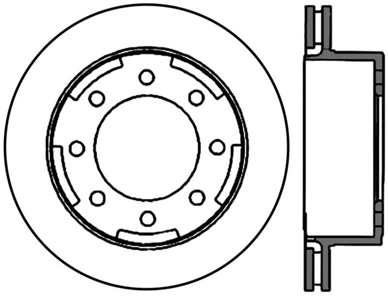 StopTech Power Slot 03-06/08-09 Chevy Avalanche 2500 / 00-09 Yukon Rear Right Slotted Cryo Rotor