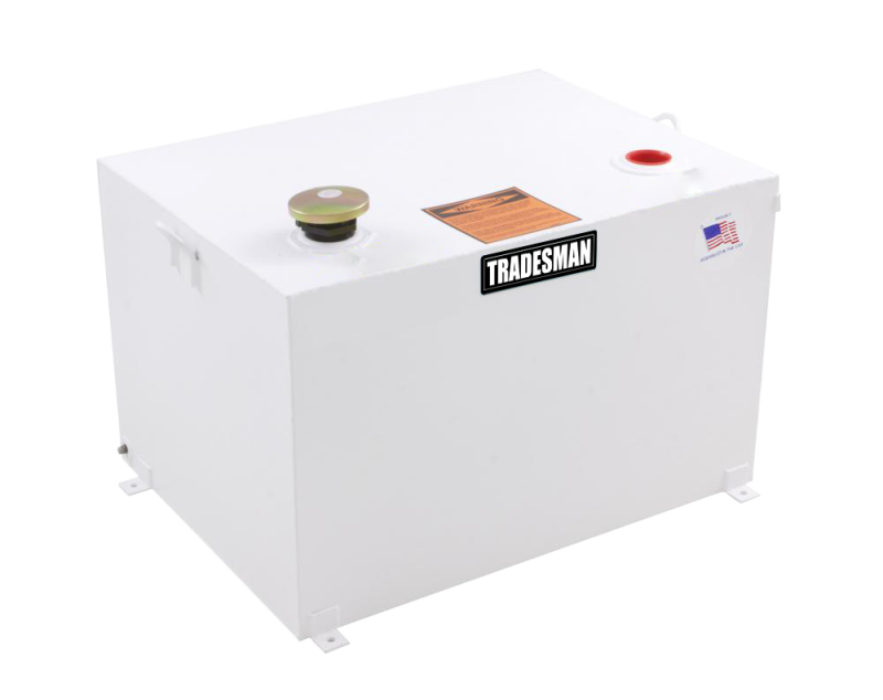 Tradesman Steel Rectangular Liquid Storage Tank - White