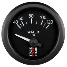 Load image into Gallery viewer, Autometer 52mm Stack Instruments 40-120 Degree C Electric Water Temperature Gauge - Black