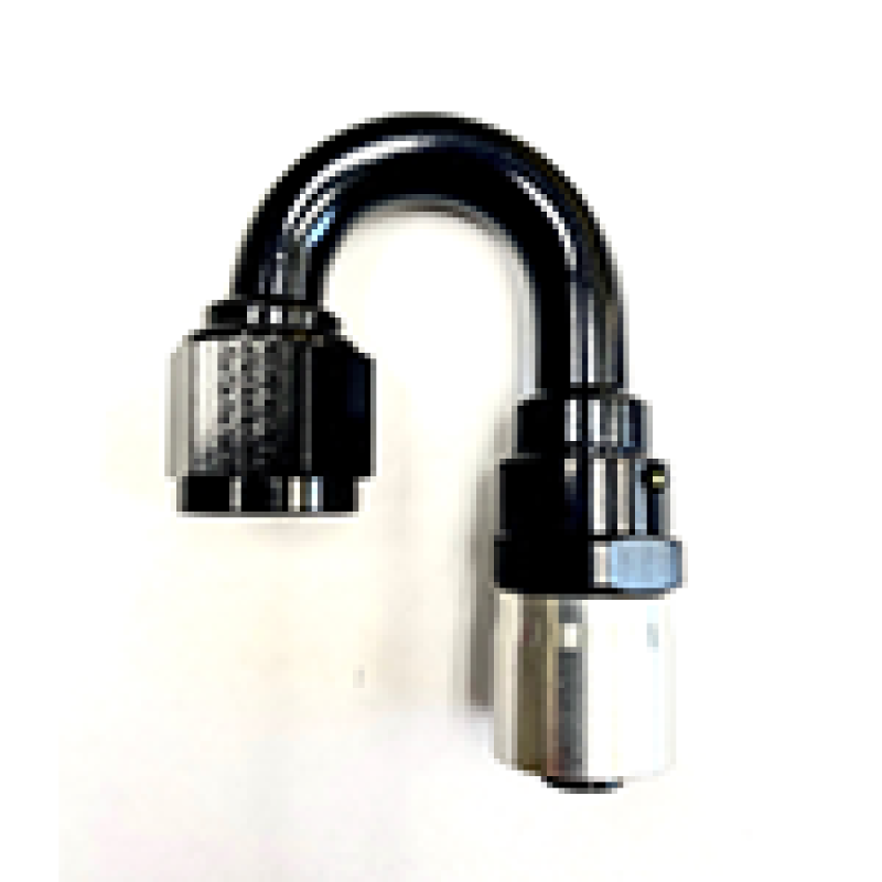 Fragola -10AN Male Rad. Fitting x 180 Degree Sport Crimp Hose End