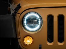 Load image into Gallery viewer, Raxiom 97-18 Jeep Wrangler TJ/JK Axial 7-Inch LED Headlights w/ DRL- Black Housing (Clear Lens)