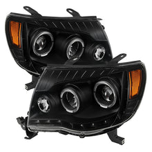 Load image into Gallery viewer, xTune Toyota Tacoma 05-11 Halo Projector Headlights Black PRO-JH-TT05-LED-BK
