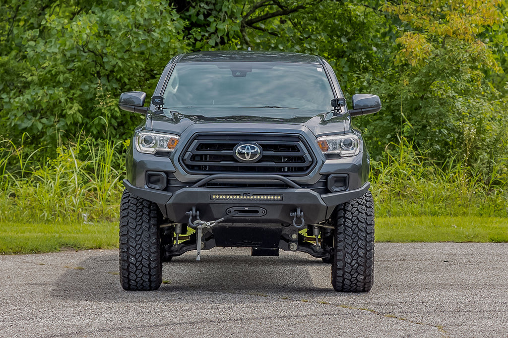 Front Bumper | High Clearance | 12000-Lb Pro Series Winch | Synthetic Rope Toyota Tacoma 4WD (16-23)