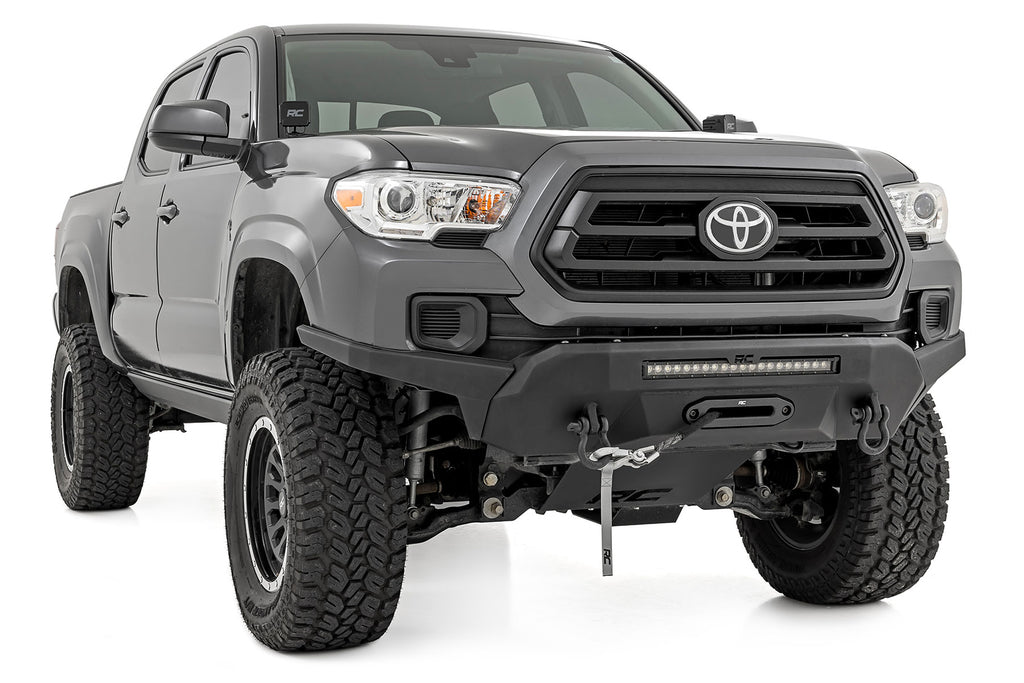 Front Bumper | High Clearance | 12000-Lb Pro Series Winch | Synthetic Rope Toyota Tacoma 4WD (16-23)