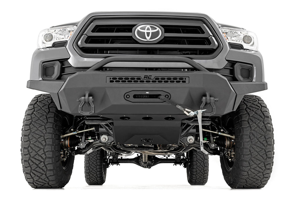 Front Bumper | High Clearance | 12000-Lb Pro Series Winch | Synthetic Rope Toyota Tacoma 4WD (16-23)