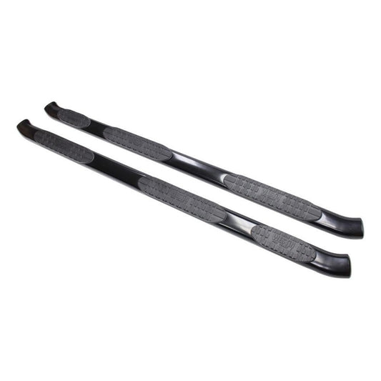 Westin 07-13 Chevy Silv 1500 Extended Cab (6.5ft) PRO TRAXX 5 WTW Oval Nerf Step Bars - Blk