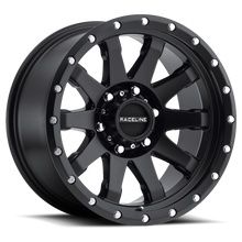 Load image into Gallery viewer, Raceline 934B Clutch 20x10in / 8x165.1 BP / -19mm Offset / 125.2mm Bore - Satin Black Wheel