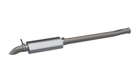 304 stainless steel AR3 Catback exhaust system by QTP for 2018-2024 Jeep Wrangler JL 3.6L, showcasing sleek design and turn down exit.