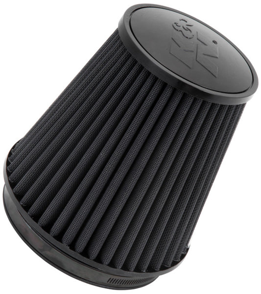 K&N Universal Rubber Filter Round Tapered air filter, featuring a 6-inch flange ID and 7.5-inch base OD for enhanced airflow and vehicle performance.